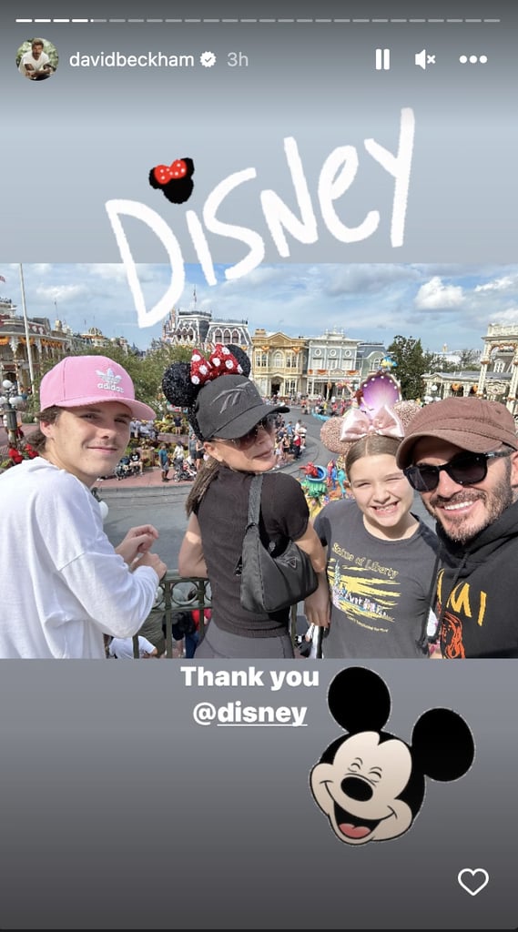 David, Victoria Beckham Take Family to Disney World | Photos