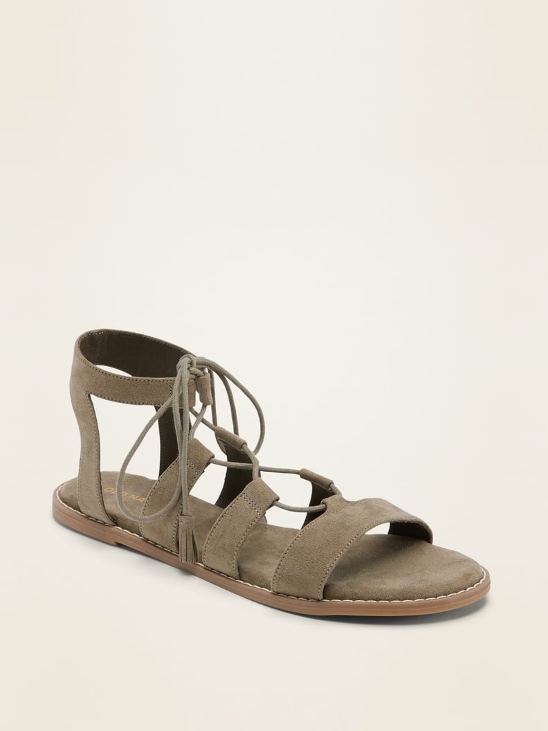 Old Navy Faux-Suede Lace-Up Gladiator Sandals