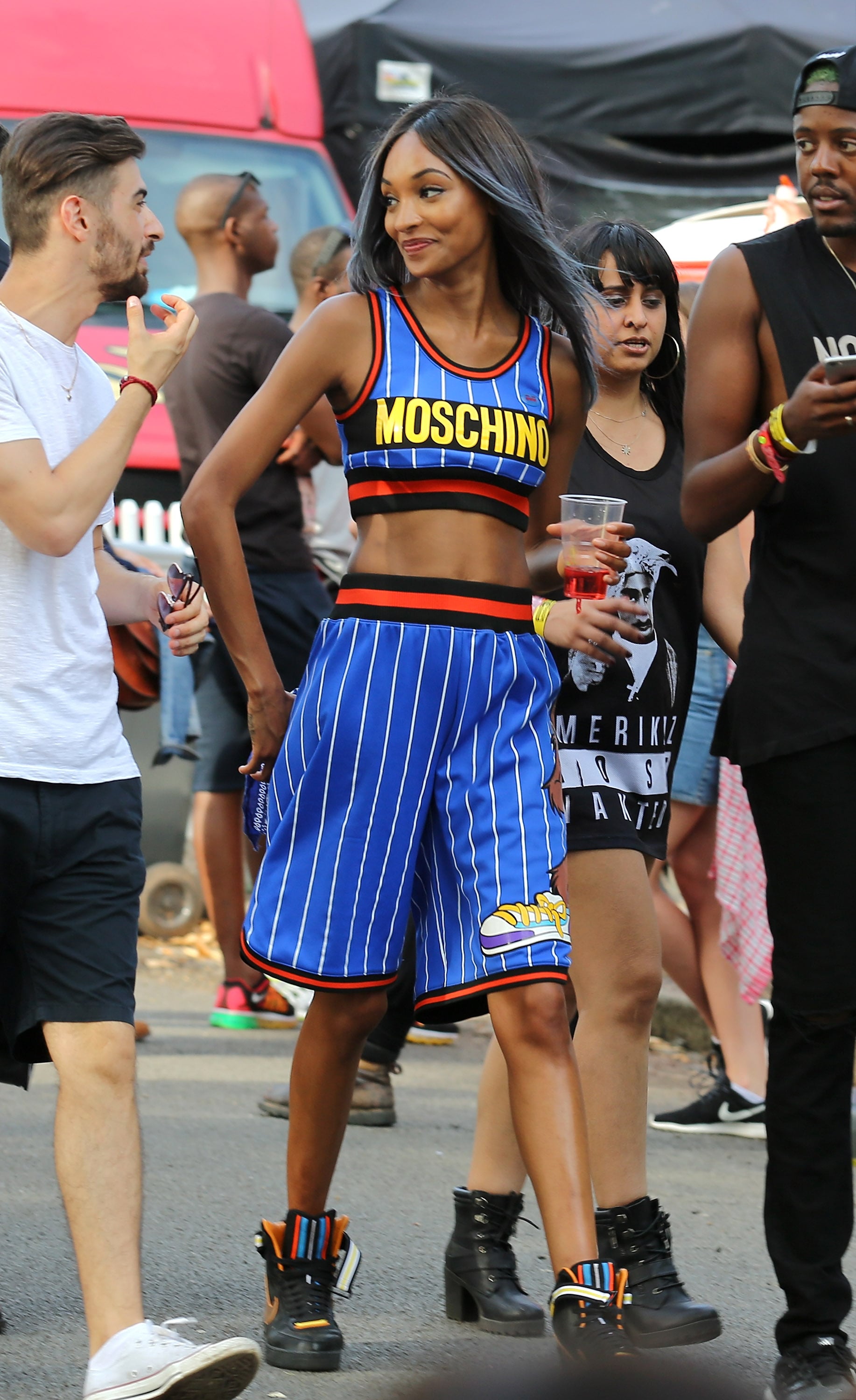 Moschino bralette festival top