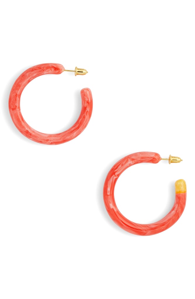 Cult Gaia Small Rhea Tubular Hoop Earrings