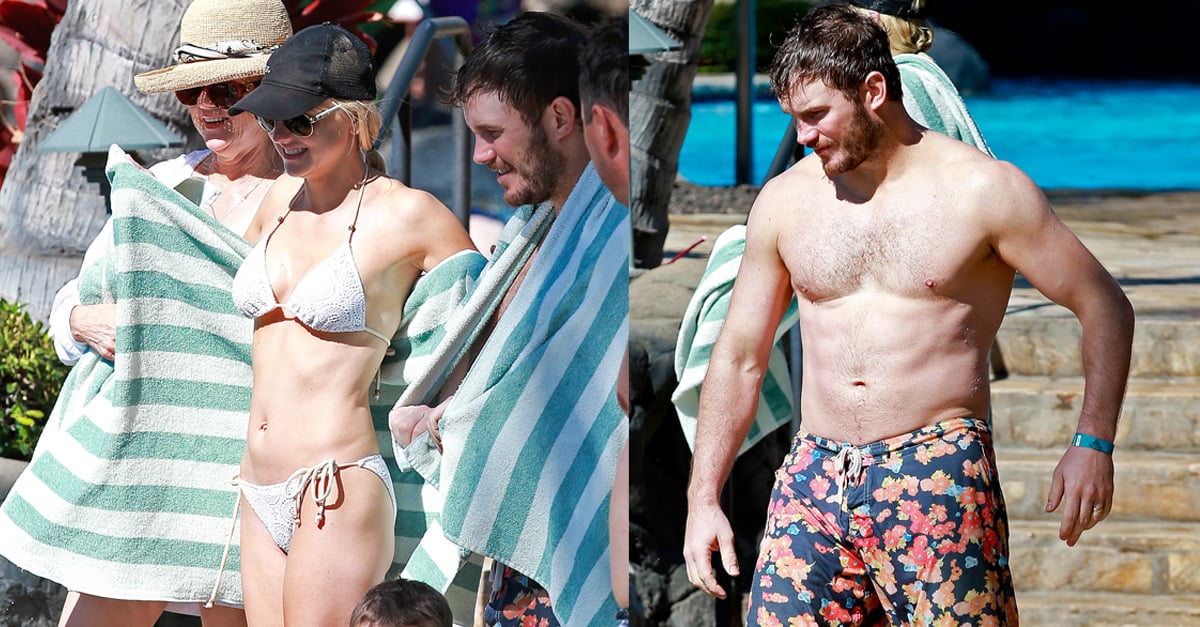 Chris Pratt Shirtless And Anna Faris In A Bikini In Hawaii Popsugar Celebrity 