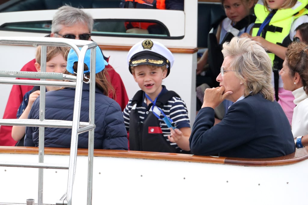 Prince George and Princess Charlotte at King's Cup Race 2019