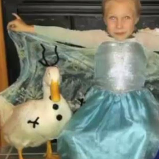Little Girl and Pet Duck Best Friend