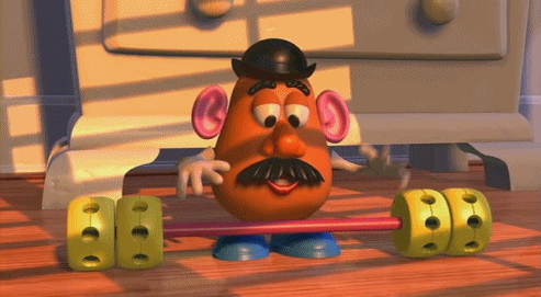 When Mr. Potato Head is literally you at the gym.