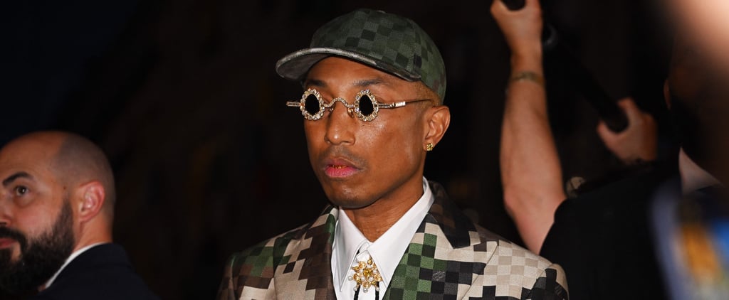 Pharrell Williams's Diamond Sunglasses at Louis Vuitton Show