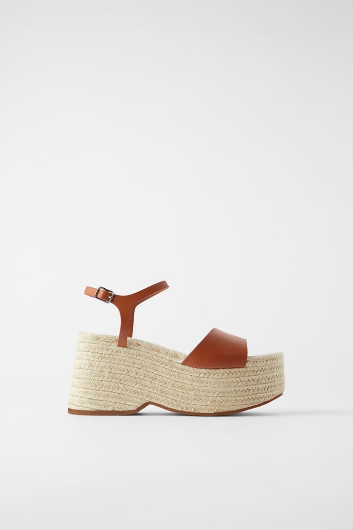 Zara Jute Platform Wedges How to Wear Platform Shoes POPSUGAR