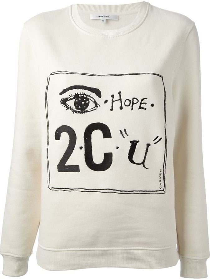 Carven "Hope 2 C U" Sweater