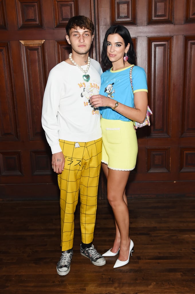 Wearing coordinating Marc Jacobs outfits at the designer's spring 2020 show.