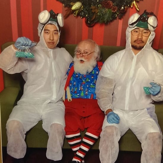 Guys Wear Costumes in Photos With Santa Over the Years