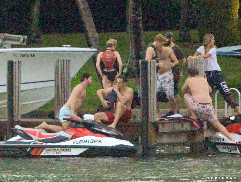 Miley Cyrus and Patrick Schwarzenegger Jet-Skiing Pictures