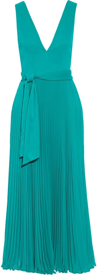 Alice + Olivia Ryan Pleated Crepon Dress ($385)