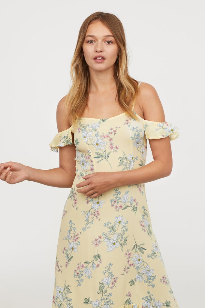 open shoulder summer dress