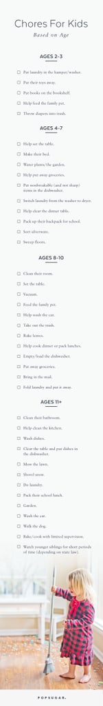 Chores For Kids by Age