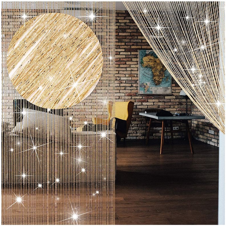 DIY Room Divider: 4 Pieces Glitter String Curtains