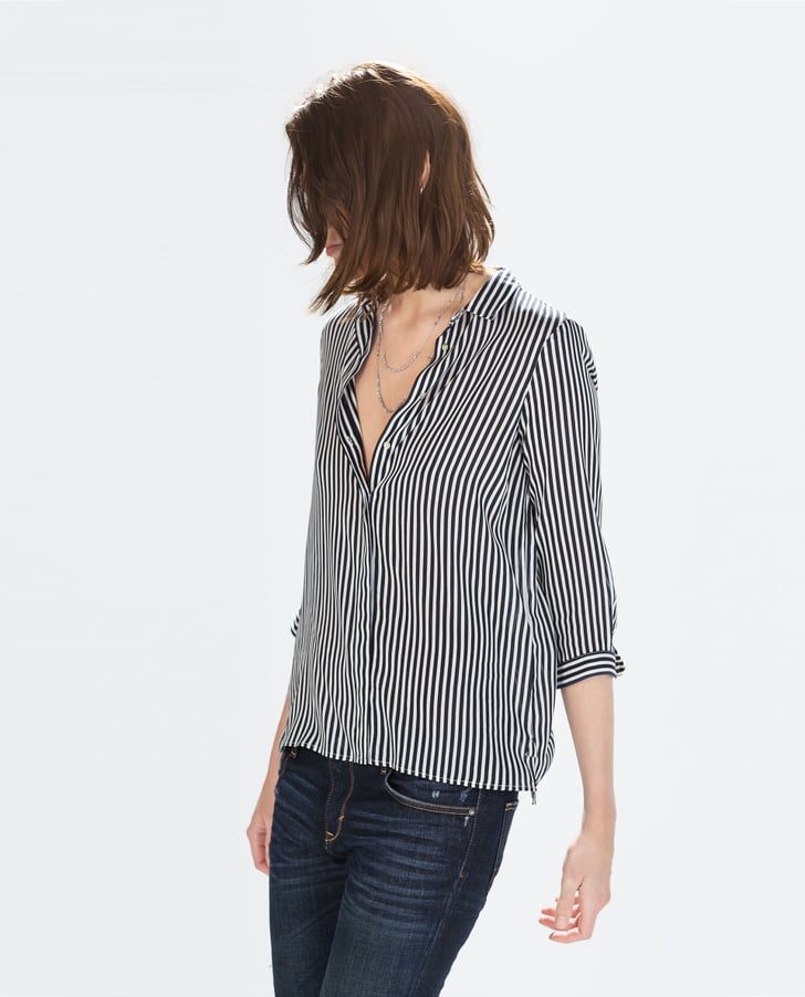Zara Striped Shirt Best Pieces From Zara Oct. 8, 2014 POPSUGAR