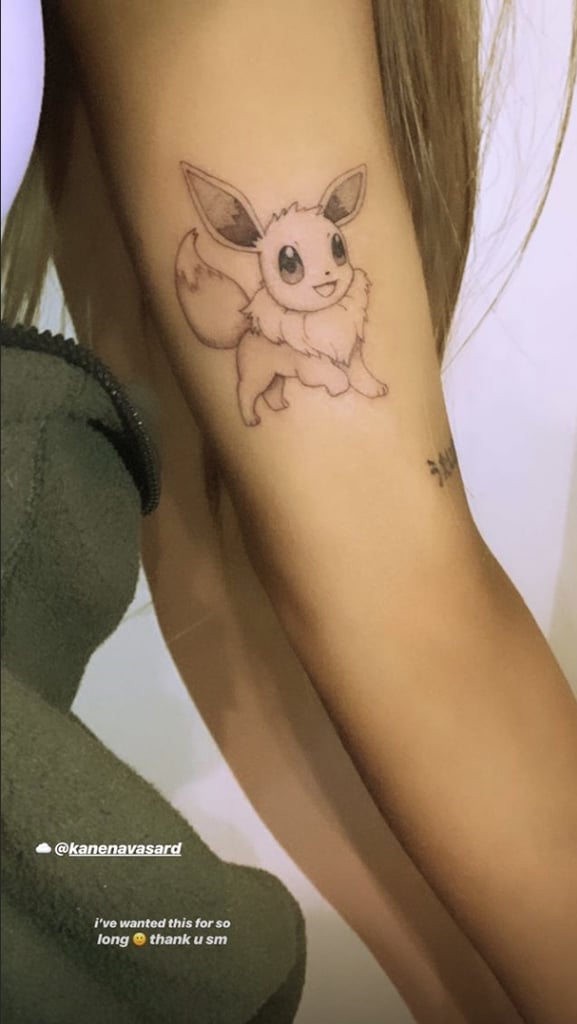 Here's a Look at Ariana's New Eevee Tattoo