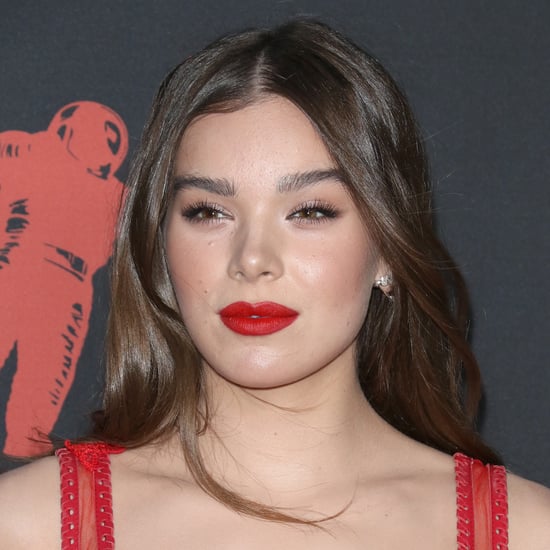 Hailee Steinfeld's Black and White French Manicure