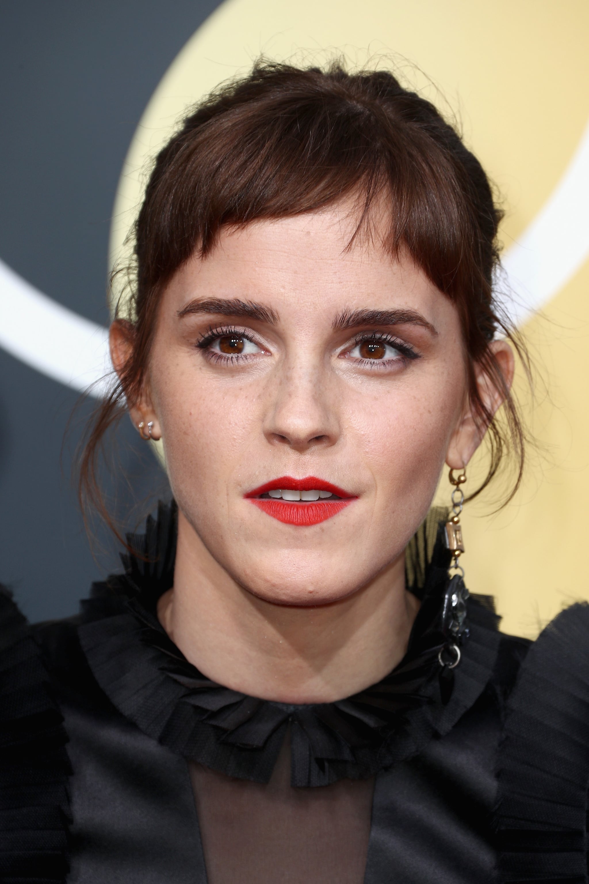 udgifterne Apparatet Skat Emma Watson Bangs at the 2018 Golden Globes | POPSUGAR Beauty UK