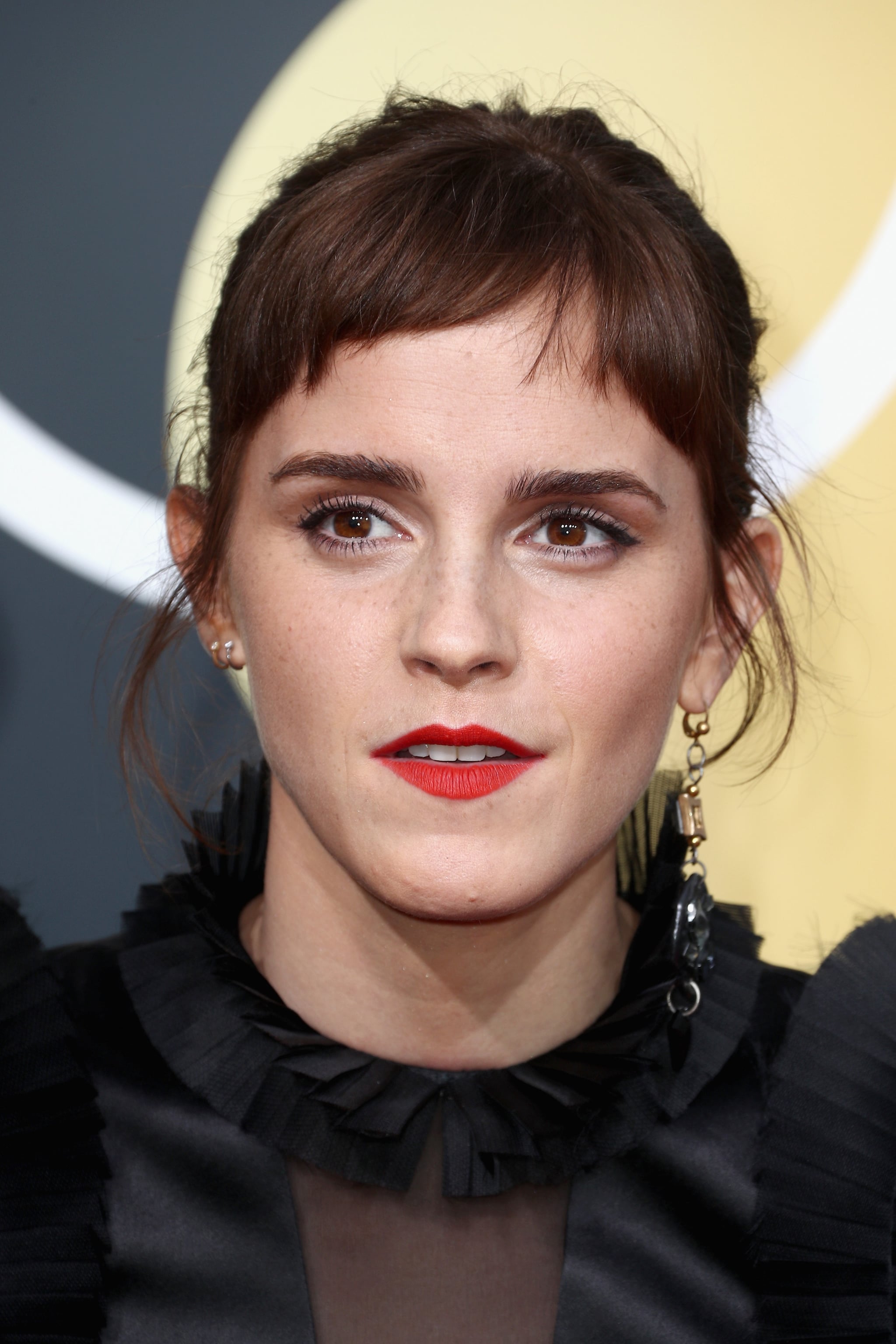 Emma Watson Bangs At The 2018 Golden Globes Popsugar Beauty Uk