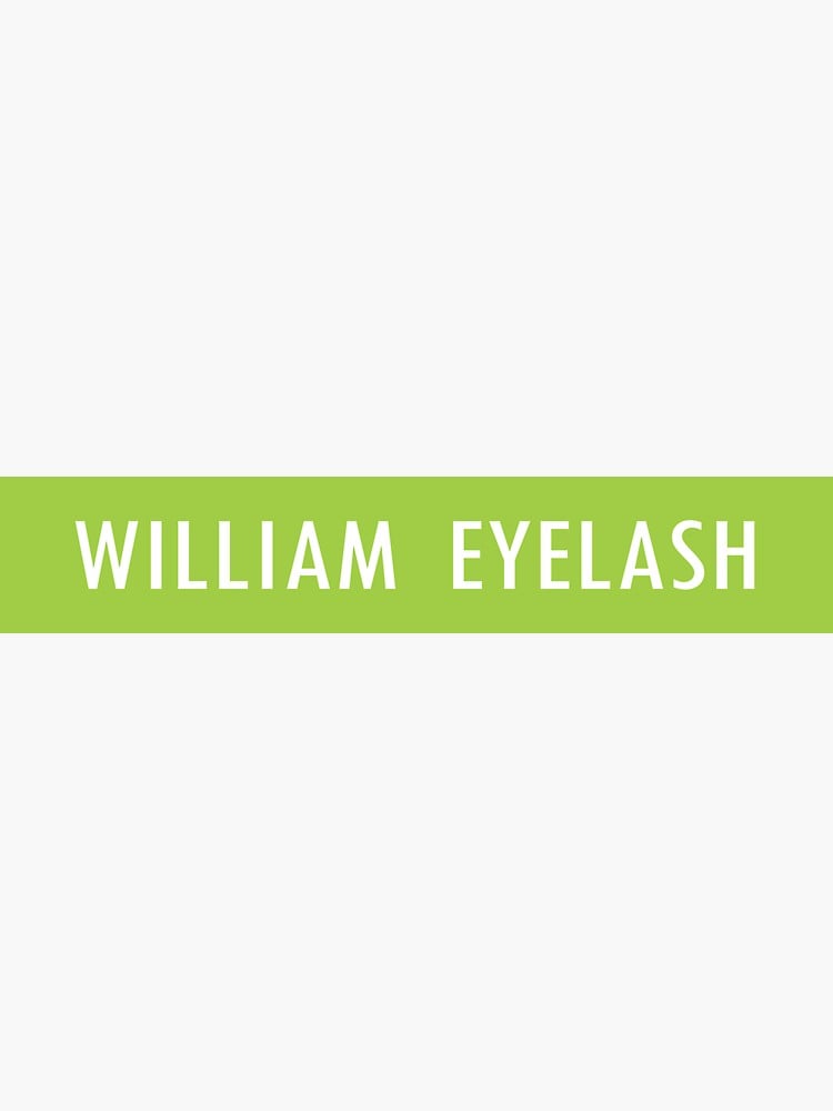 William Eyelash Sticker