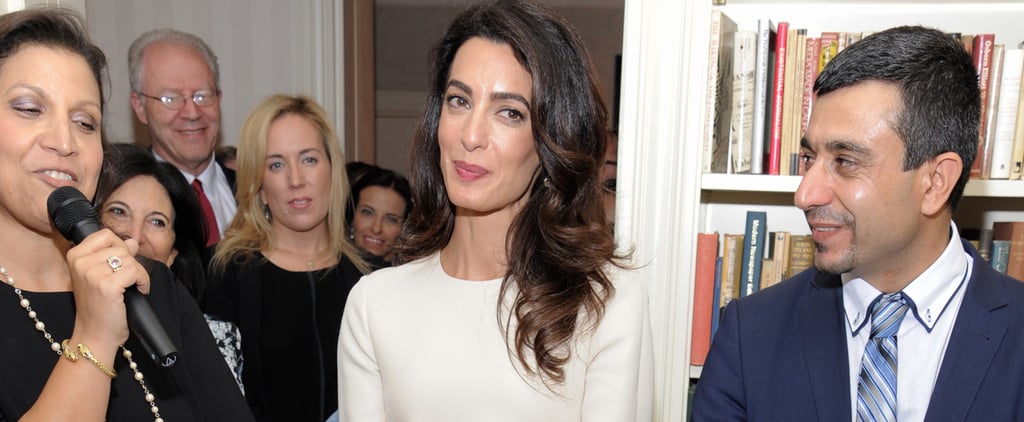 Amal Clooney Gucci Dress at Women in the World Event 2016