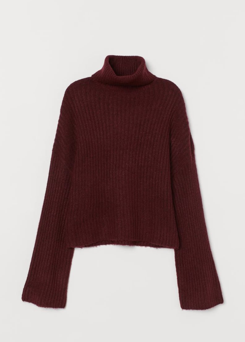 H&M Rib-Knit Turtleneck Sweater