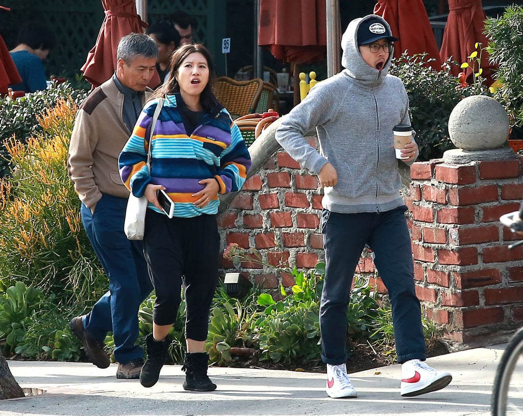 Steven Yeun and Joana Pak Getting Lunch in LA Pictures