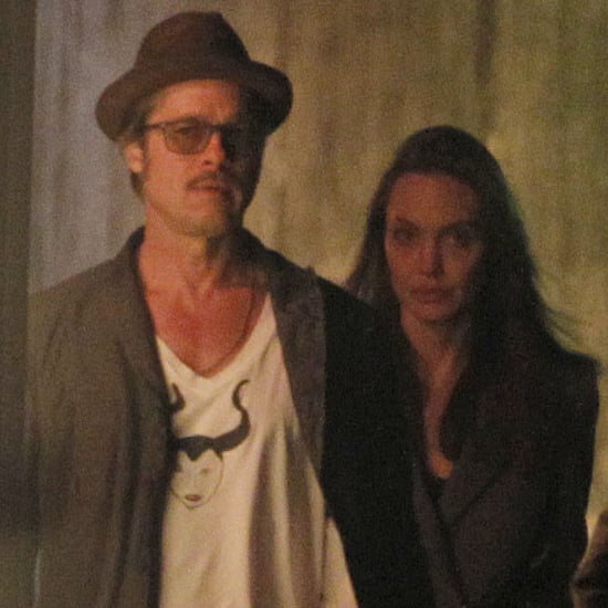 Brad Pitt and Angelina Jolie Land in London | Pictures
