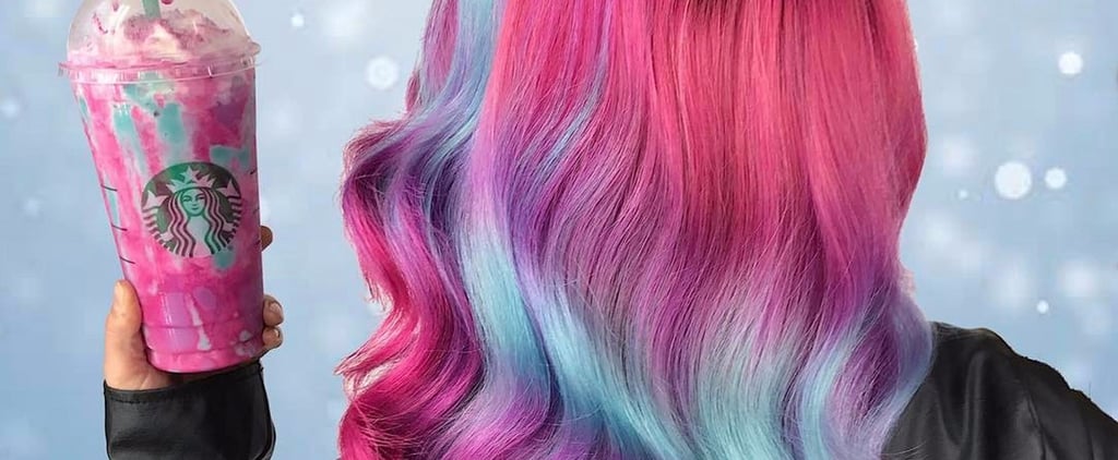 Unicorn Frappuccino Rainbow Hair