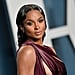 Ciara's Plunging Latex Gown Comes With a Waist-High Leg Slit