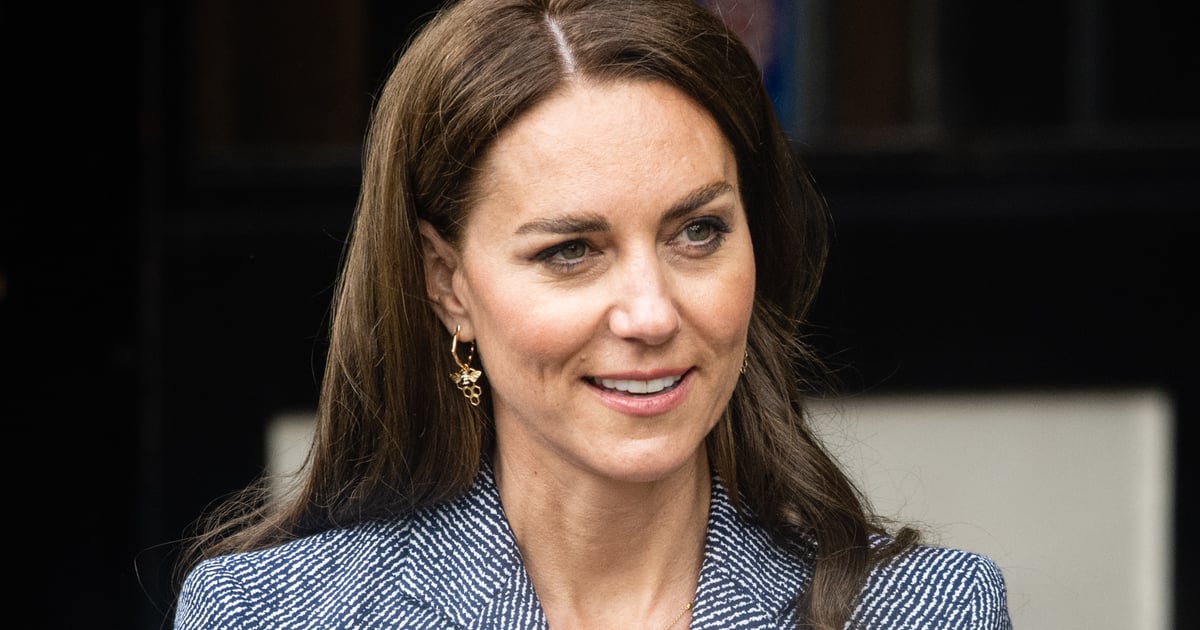 Kate Middleton Wears Symbolic Bee Earrings in Manchester | POPSUGAR Fashion