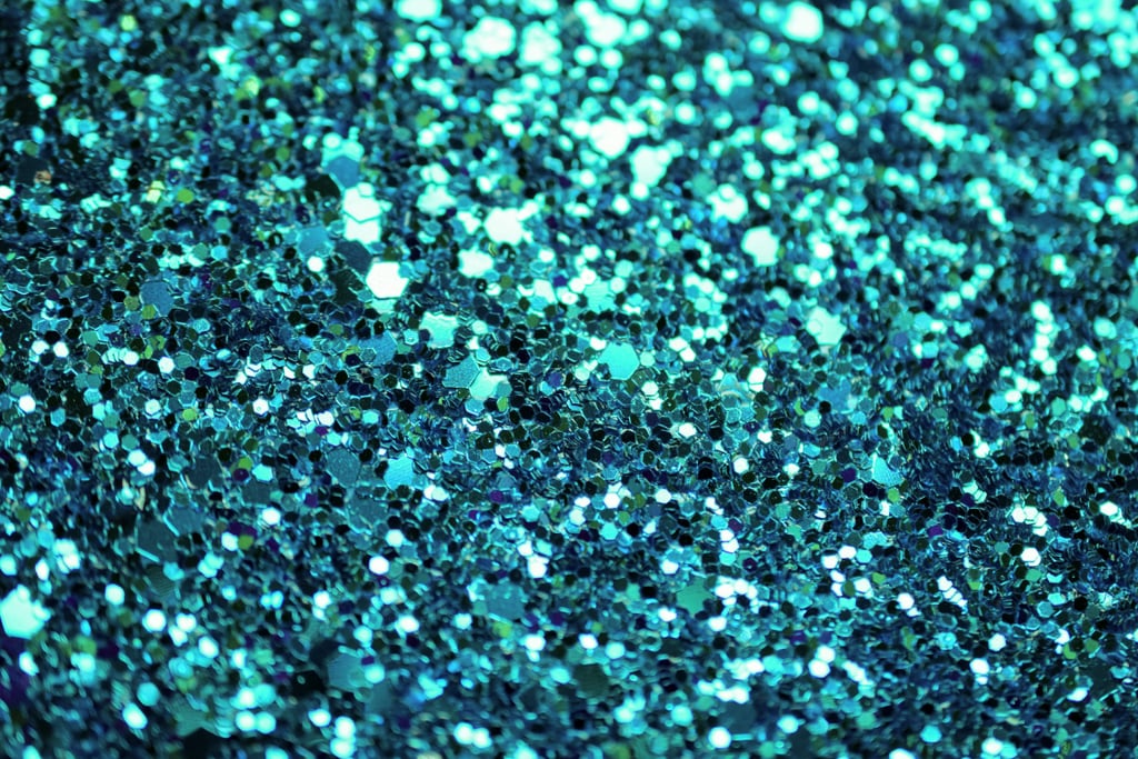 Blue Glitter Zoom Background