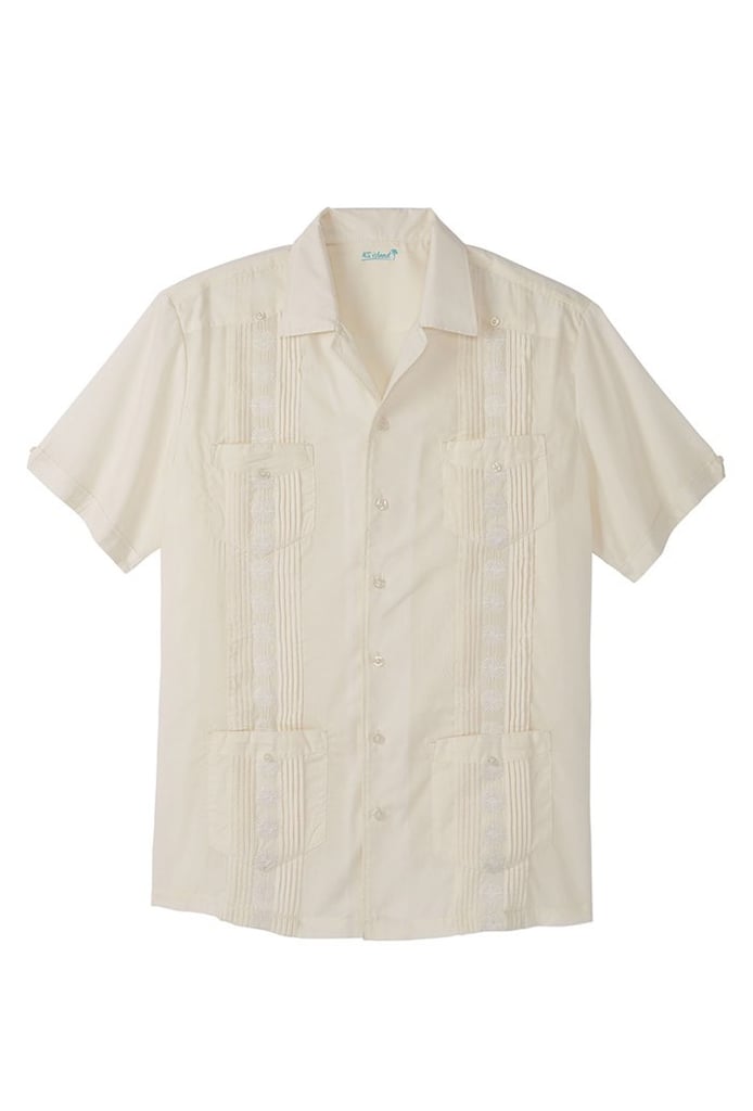 KingSize Short-Sleeve Guayabera Shirt by KS Island