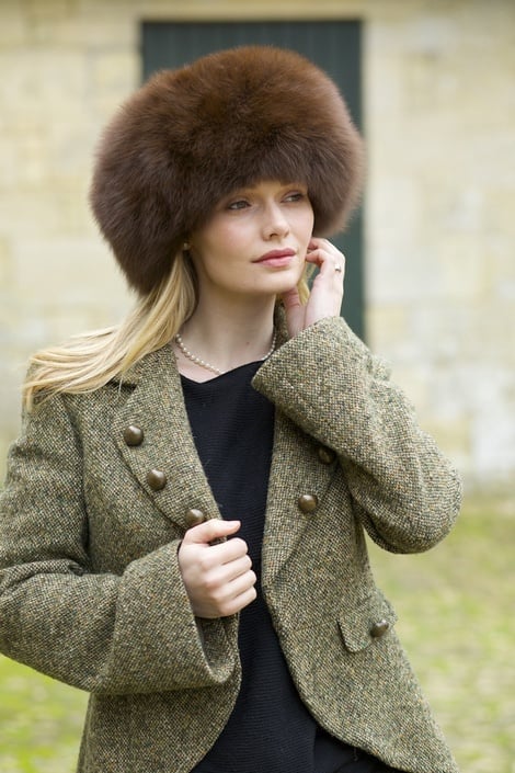 Kate's Exact Lacorine Sumac  Luxury Alpaca Fur Hat
