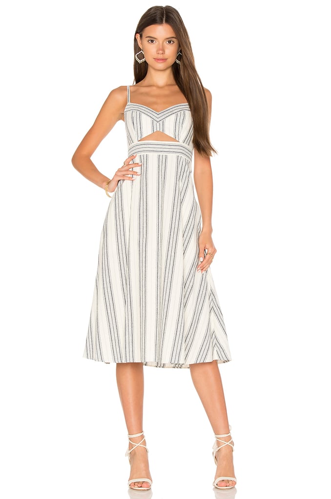 bcbg cut out gown