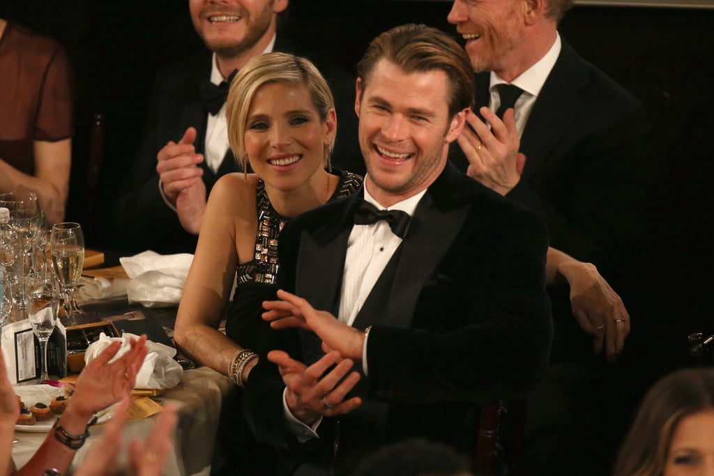 Chris Hemsworth and Elsa Pataky were one hot couple in the audience