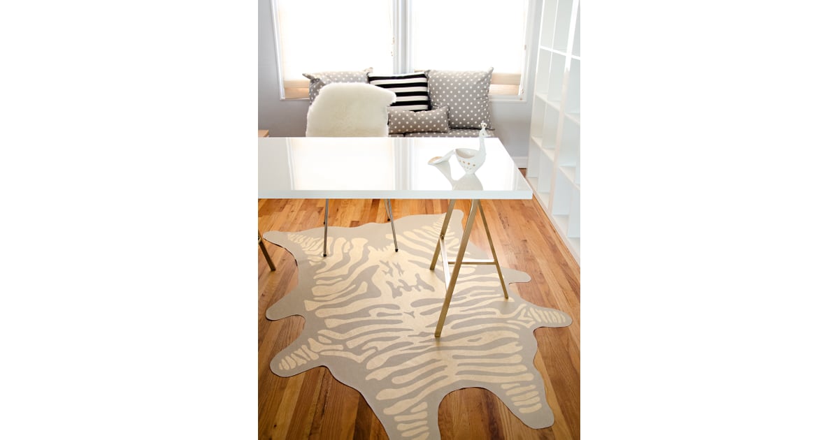 FauxZebra Rug The Most Beautiful Spring HomeDecor DIYs POPSUGAR