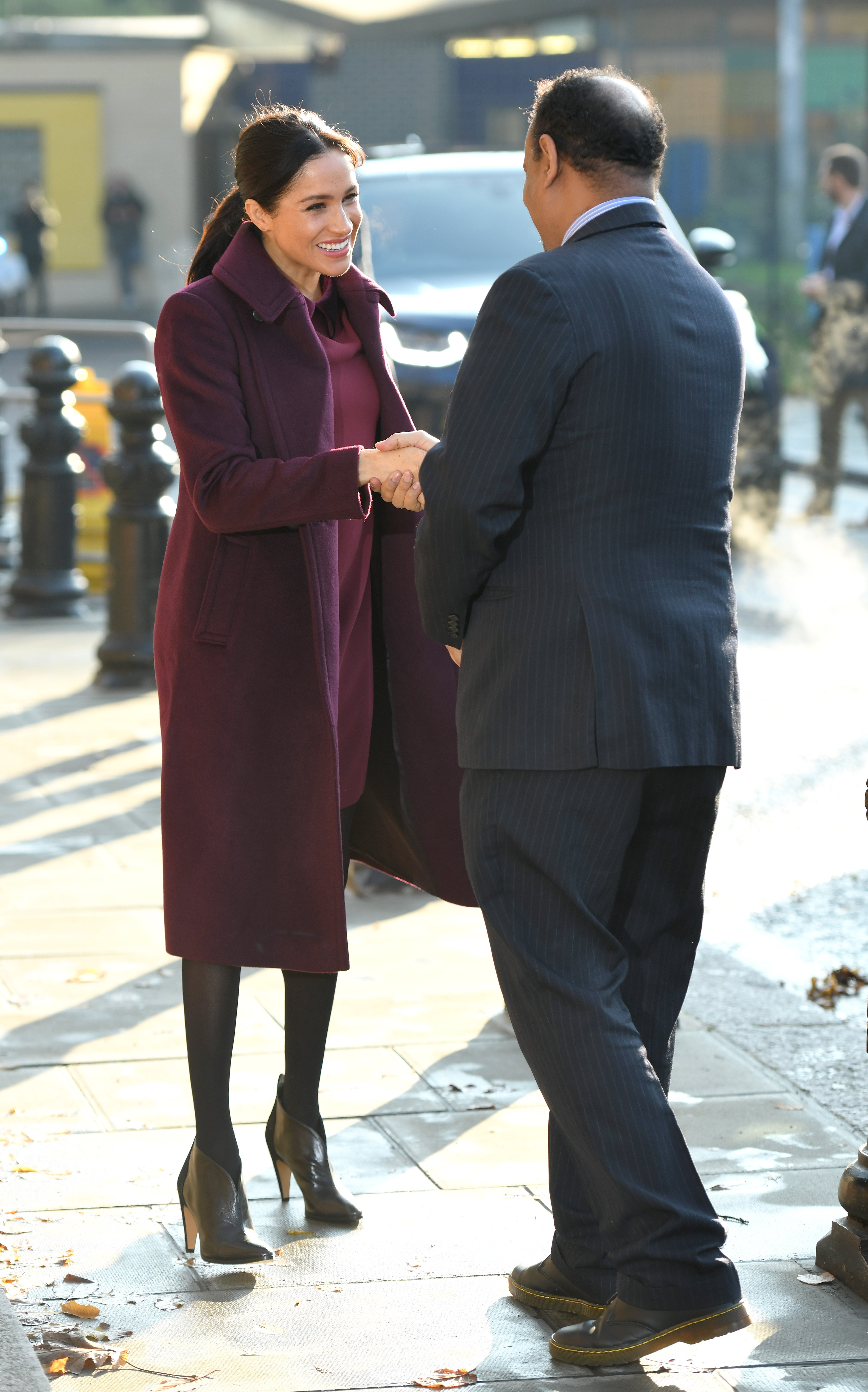 Meghan Markle Black Givenchy Ankle Boots POPSUGAR Fashion