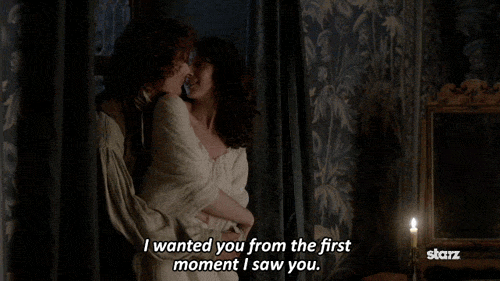 When Jamies Sweet Words Are All Too Much Sexy Claire And Jamie