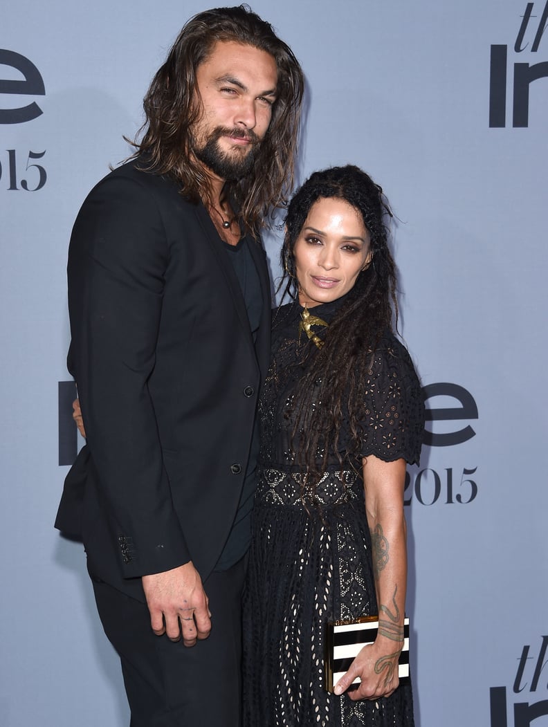 Jason Momoa and Lisa Bonet at the InStyle Awards in October 2015