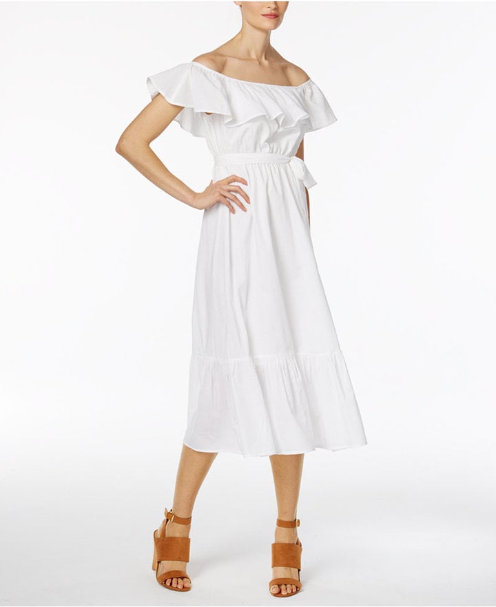 Grace Elements Cotton Off-The-Shoulder Midi Dress