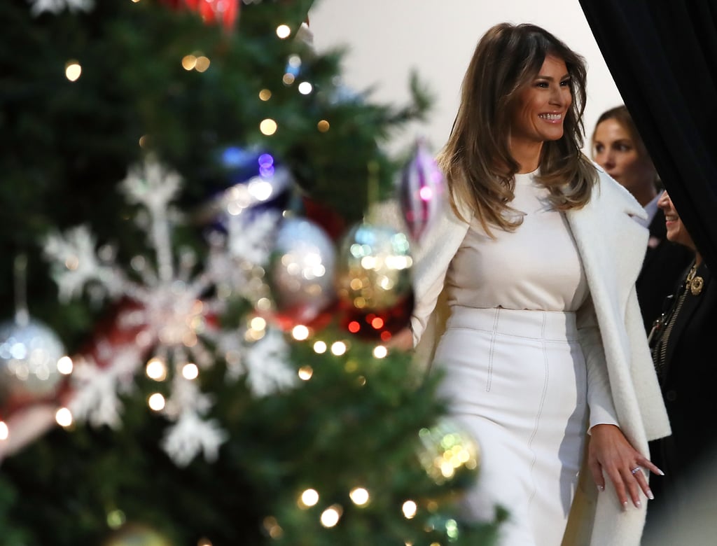 Melania Trump Wearing Snakeskin Heels