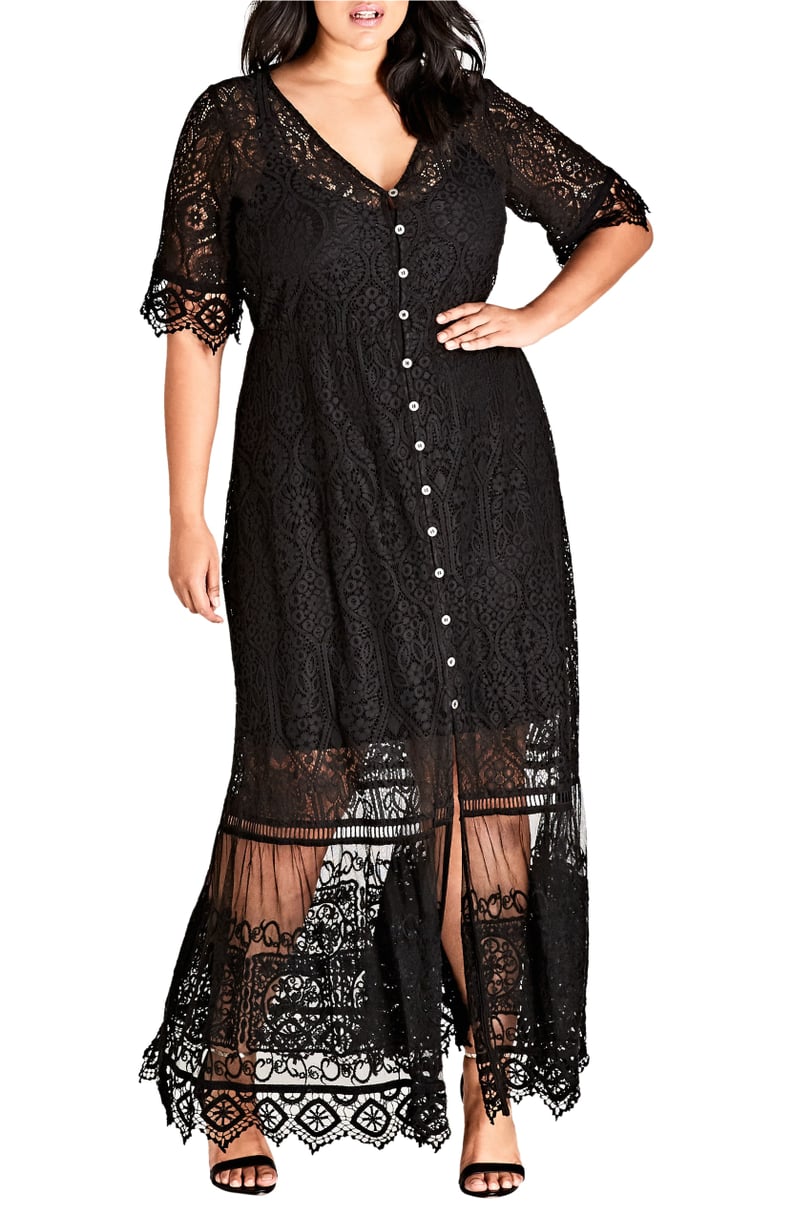 City Chic Summer Lace Maxi Dress