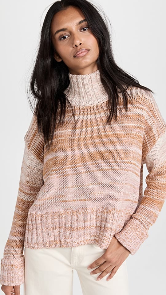 An Ombre Turtleneck: 525 Soft Acrylic Ombre Blair Turtleneck