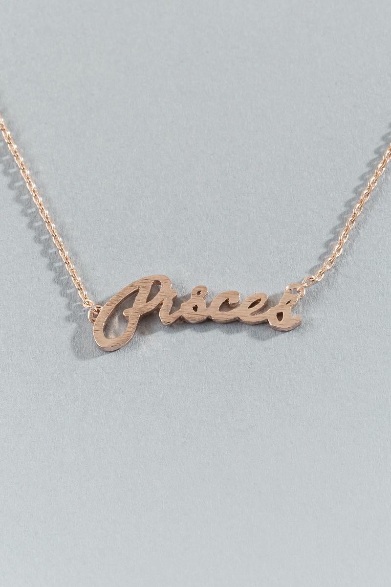 Pisces Zodiac Script Pendant | 11 