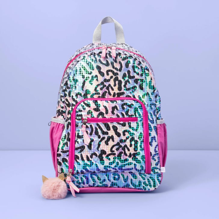 Leopard Sequin Backpack BacktoSchool Backpacks For Kids 2021