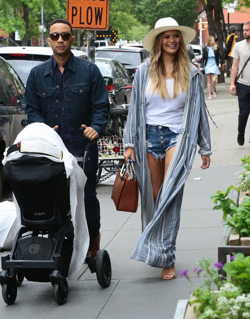 Chrissy Teigen and John Legend Out With Baby Luna May 2016