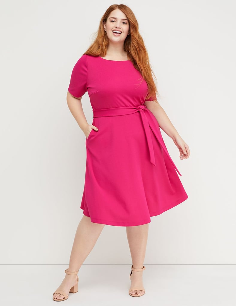 Beauticurve Fit & Flare Dress — Pink