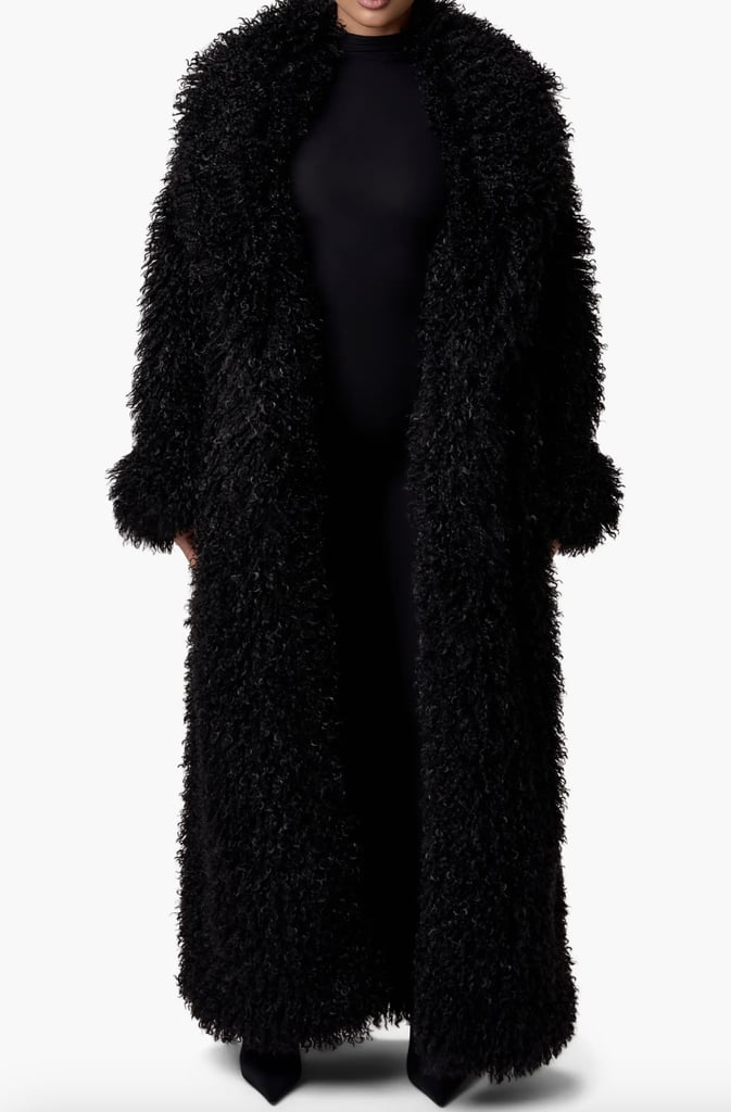 Naked Wardrobe Faux Shearling Coat