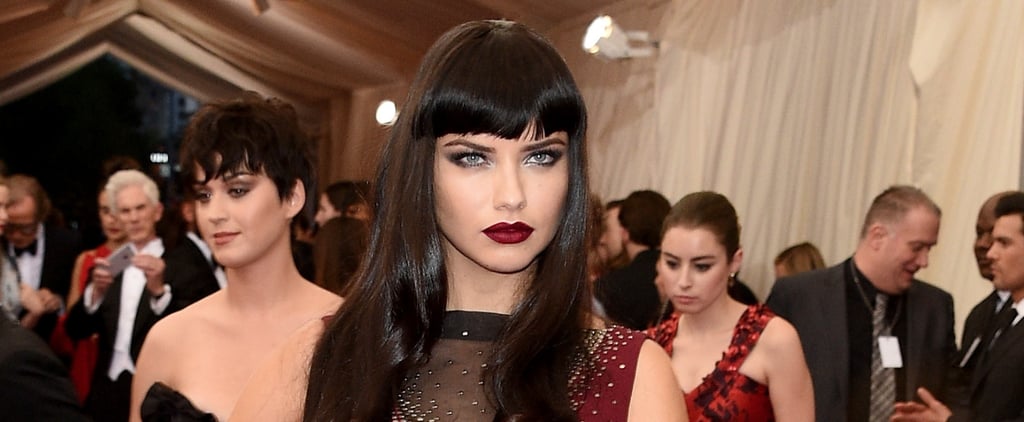 Adriana Lima Goes Goth at the 2015 Met Gala